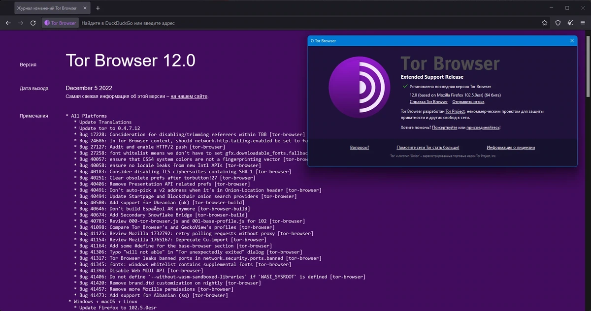Посещение заблокированных сайтов - Tor Browser Bundle 12.0 — изображение 2