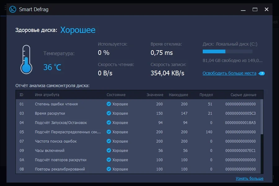 Повышение производительности дисков и системы - IObit Smart Defrag Pro 8.4.0.259 Portable by FC Portables — изображение 2