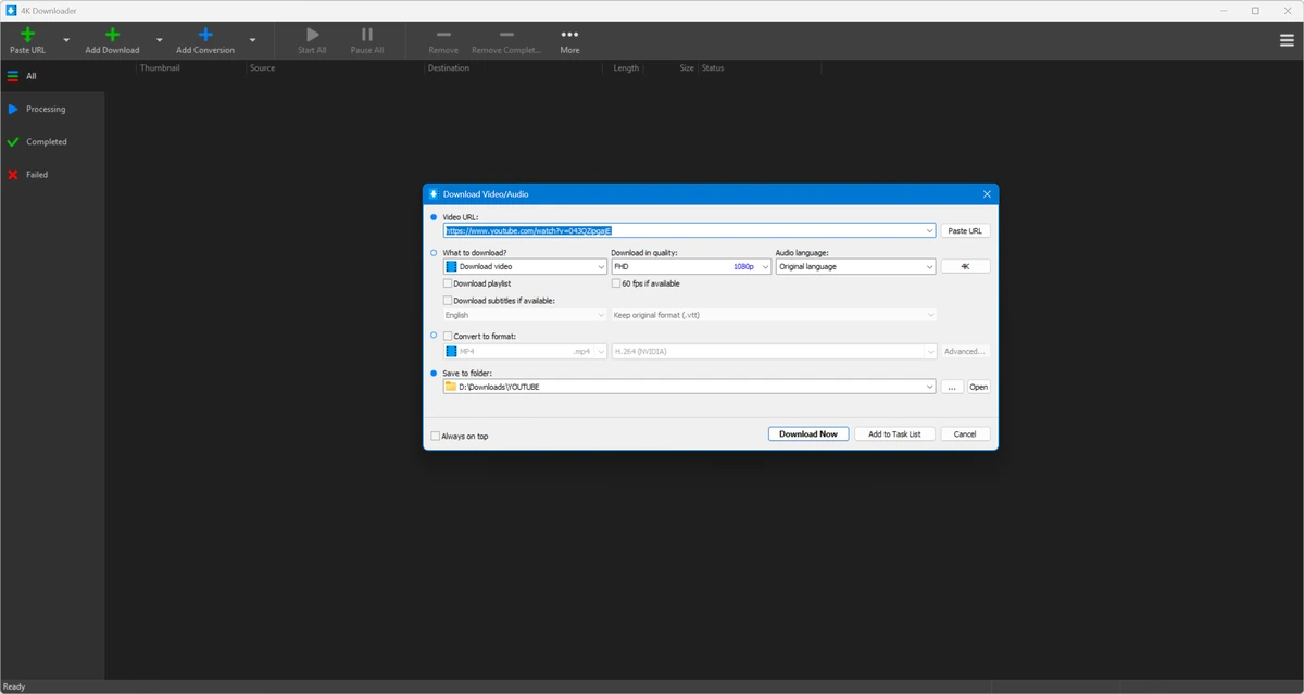 4K Downloader 6.3.15 — изображение 2