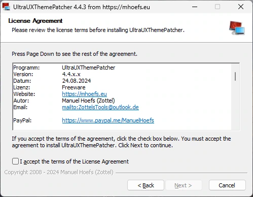 Применение сторонних тем в Windows UltraUXThemePatcher 4.5.0 — изображение 2