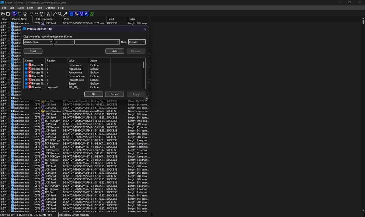 Process Monitor 4.01 — изображение 2