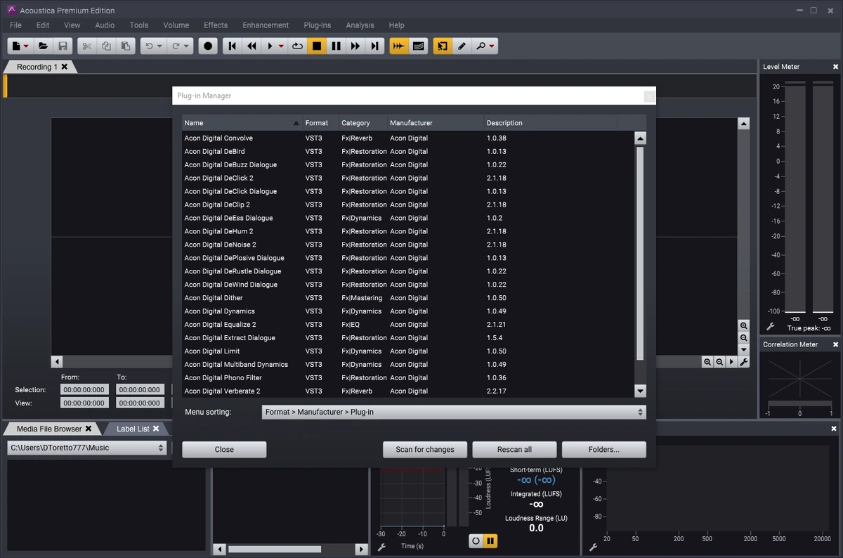 Профессиональный аудиоредактор - Acoustica Premium Edition 7.5.1 (x64) Portable by 7997 — изображение 2