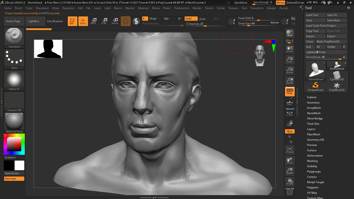 Программа для моделирования - ZBrush 2024.0.2 — изображение 2