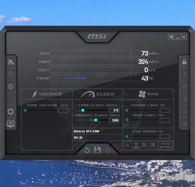 Программный разгон видеокарты - MSI Afterburner 4.6.6.16831 Beta 3 — изображение 2