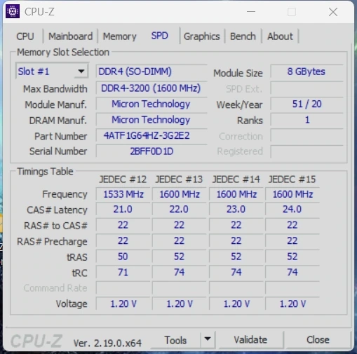 Просмотр характеристик процессора CPU-Z 2.19.0 + Portable — изображение 2