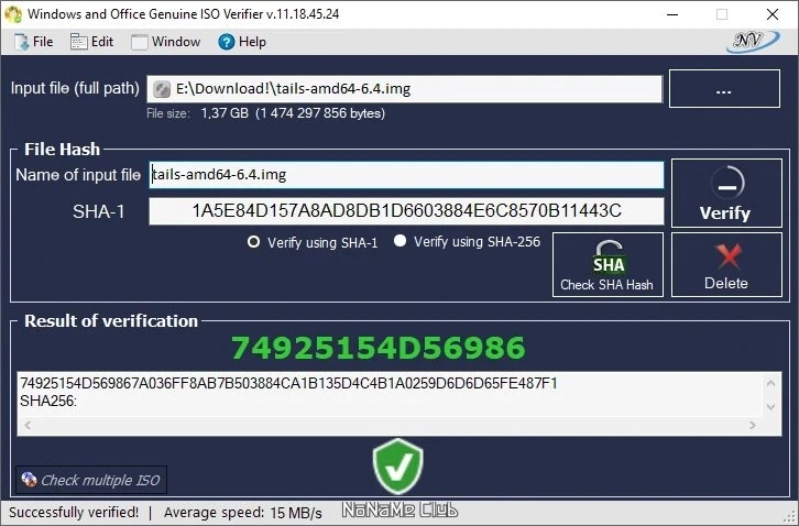 Проверка подлинности Windows and Office Genuine ISO Verifier 11.18.45.24 Portable — изображение 2