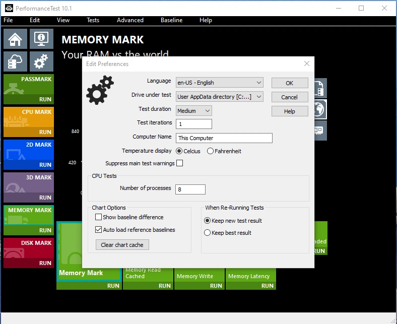 Проверка производительности компьютера - PassMark PerformanceTest 10.1 Build 1007 RePack (& Portable) by elchupacabra — изображение 2