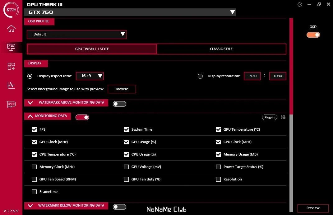 ASUS GPU Tweak III 1.7.5.5 — изображение 2