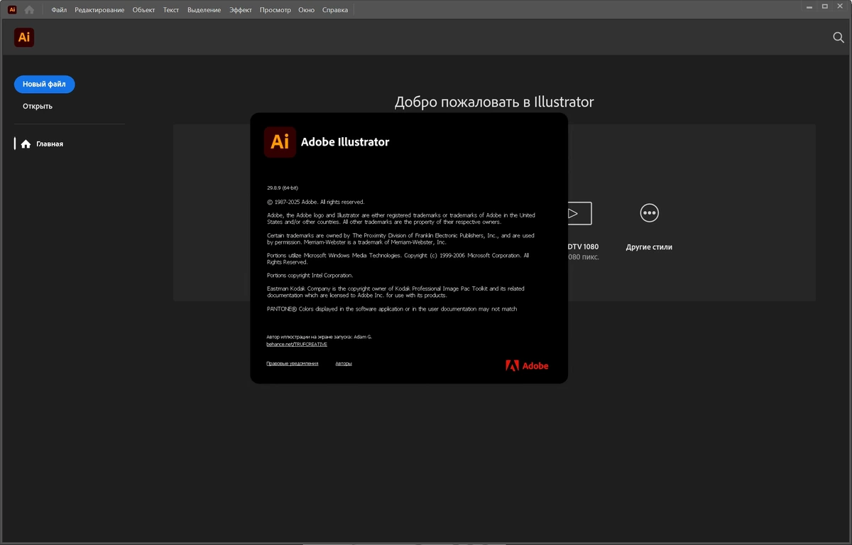 Adobe Illustrator 2025 29.8.9.1 — изображение 2