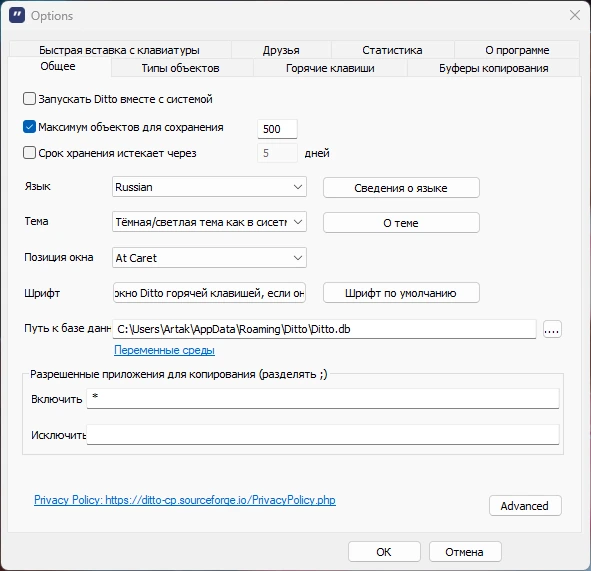 Расширение буфера обмена Ditto Clipboard Manager 3.25.76 + Portable — изображение 2