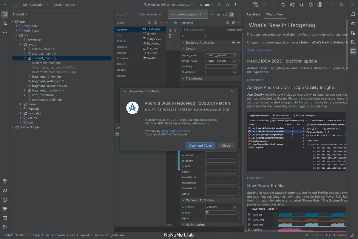 Разработка Андроид приложений - Android Studio Hedgehog | 2023.1.1 Patch 1 #AI-231.9392.1.2311.11255304 + Portable — изображение 2