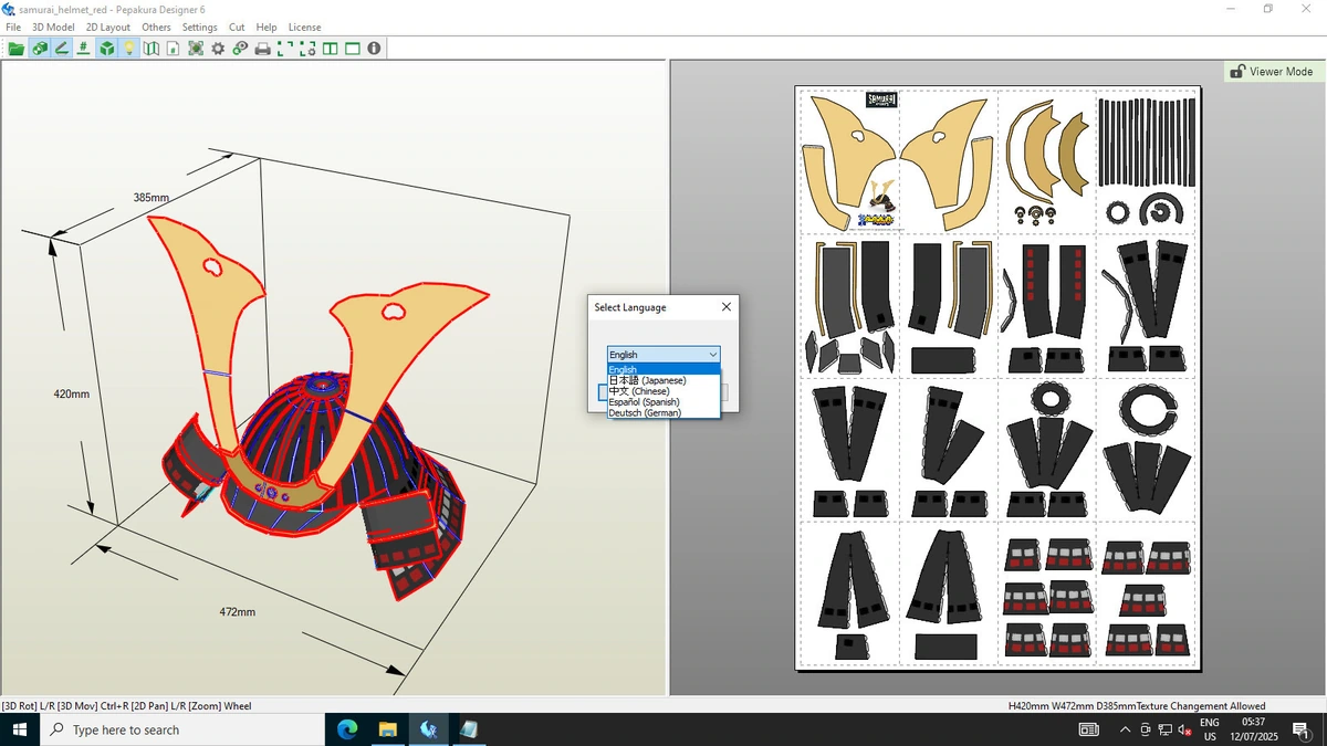 Разработка моделей из бумаги Pepakura Designer 6.1.0 — изображение 2