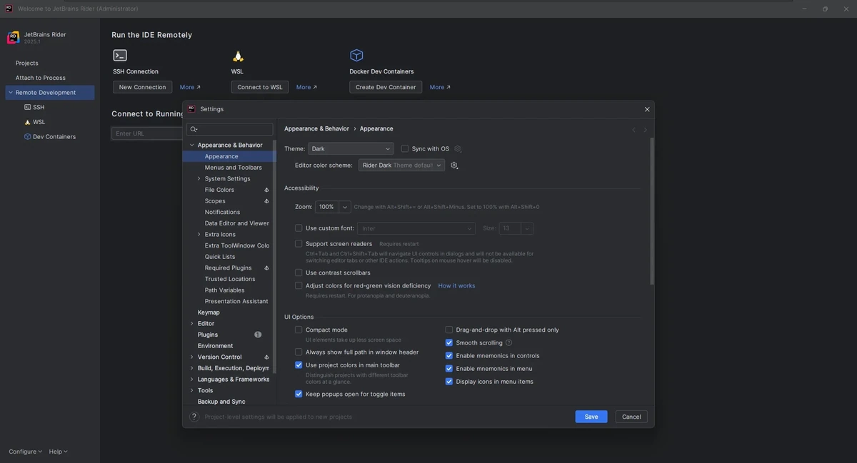 Разработка приложений JetBrains Rider 2026.1.4 by IDE`a — изображение 2