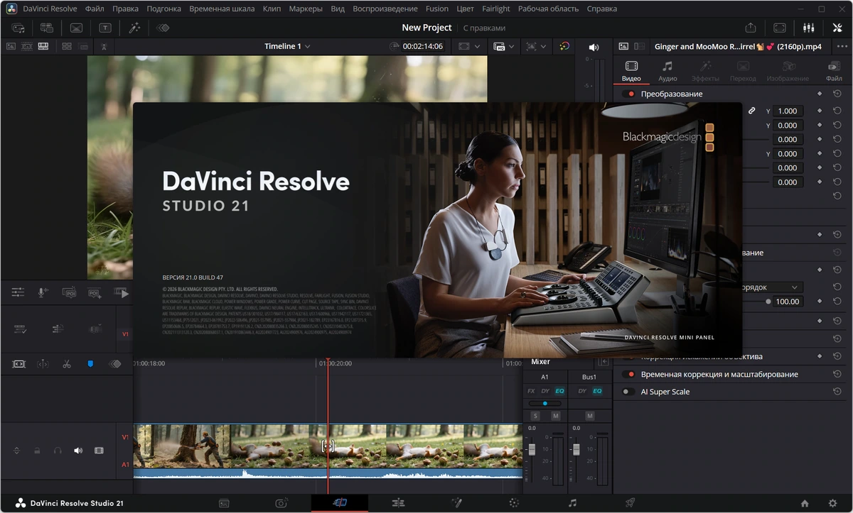 Blackmagic Design DaVinci Resolve Studio 21.0 Build 47 by 7997 — изображение 2