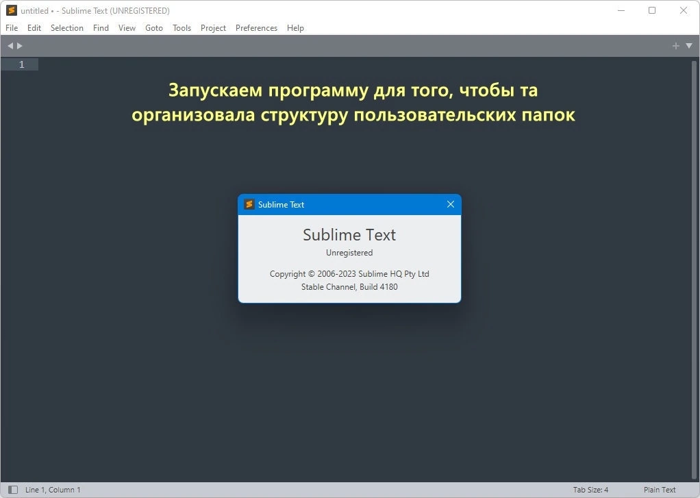 Редактор исходных текстов программ Sublime Text 4 Build 4180 — изображение 2
