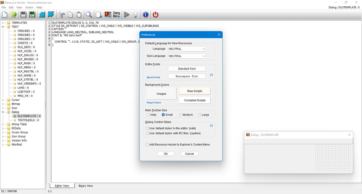 Редактор ресурсов для Win32 Resource Hacker 5.2.8.448 by elchupacabra — изображение 2