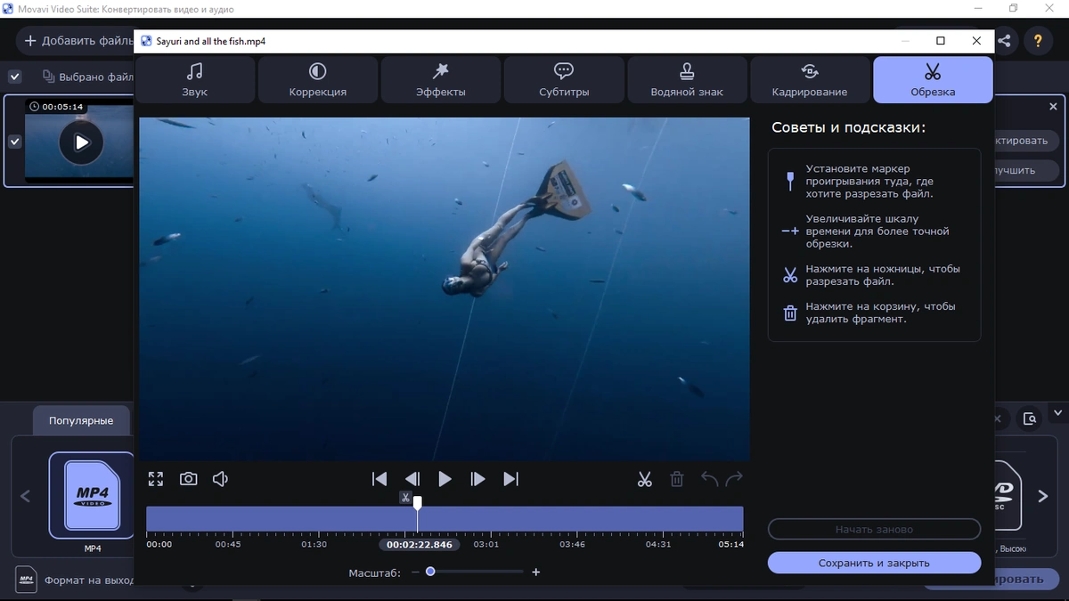 Редактор видео - Movavi Video Suite 22.0.0 (x64) — изображение 2