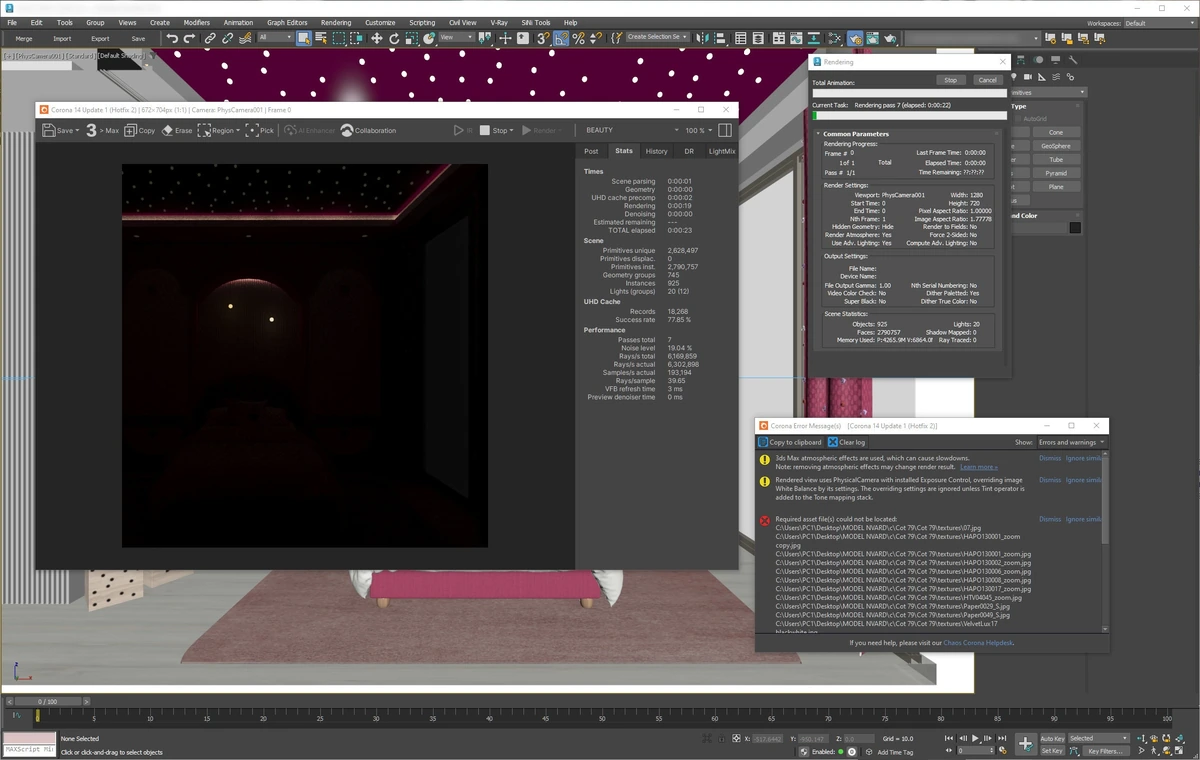 Рендеринг в 3ds Max и Cinema 4D Corona Renderer 14 Update 1 (Hotfix 2) for 3ds Max 2018-2027 — изображение 2