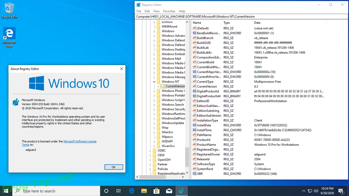 Русская сборка Windows 10, Version 2004 with Update [19041.546] AIO 64in2 by adguard (v20.09.30) — изображение 2