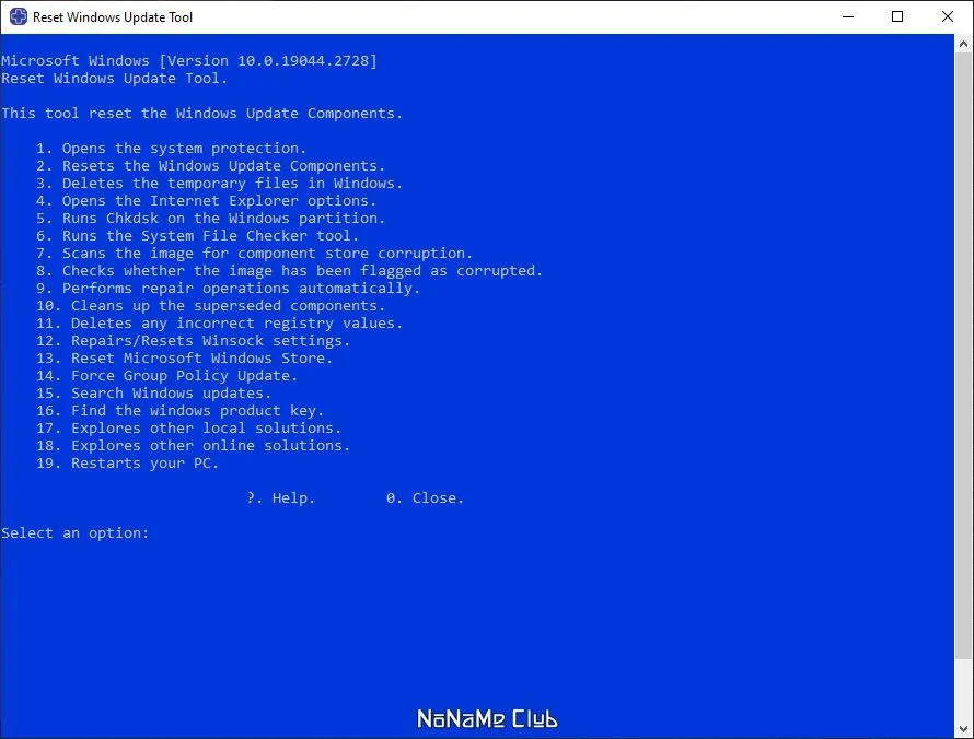 Сброс обновлений Windows Reset Windows Update Tool 11.1.0 Portable — изображение 2