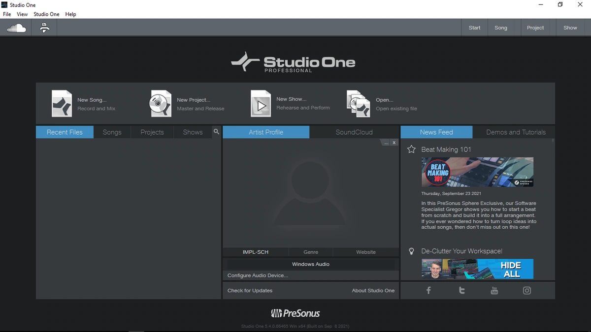 Секвенсор - PreSonus Studio One 5 Professional 5.4.0 — изображение 2