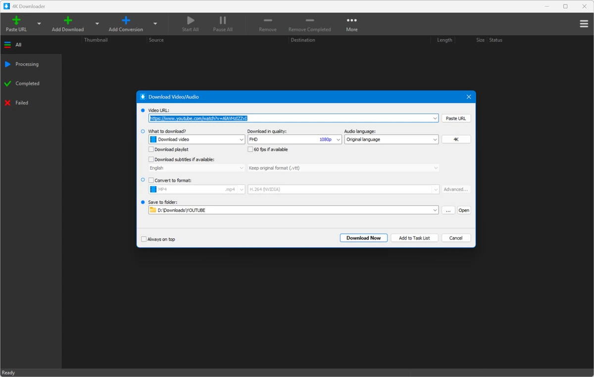 Скачивание видео 4K Downloader 6.5.1 — изображение 2