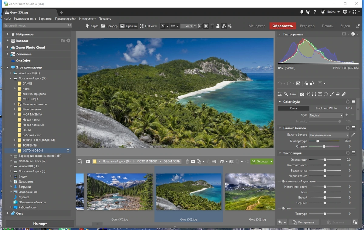 Создание каталогов фотографий - Zoner Photo Studio X 19.2403.2.536 RePack by KpoJIuK — изображение 2
