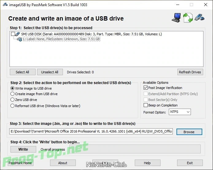 Создание образа из USB флешки - ImageUSB 1.5.1003 Portable — изображение 2
