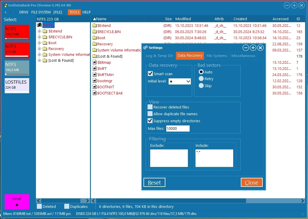 Спасение удаленных файлов GetDataBack Pro 5.78 — изображение 2