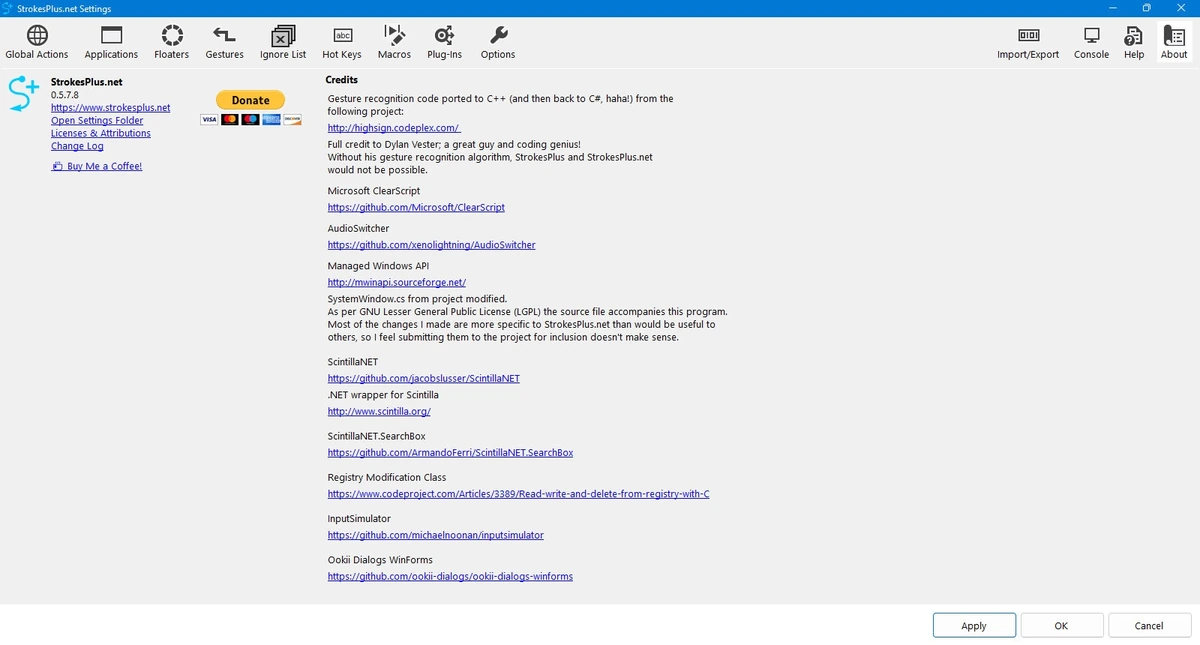 Распознавание жестов мыши StrokesPlus.net 0.5.7.8 + Portable — изображение 2