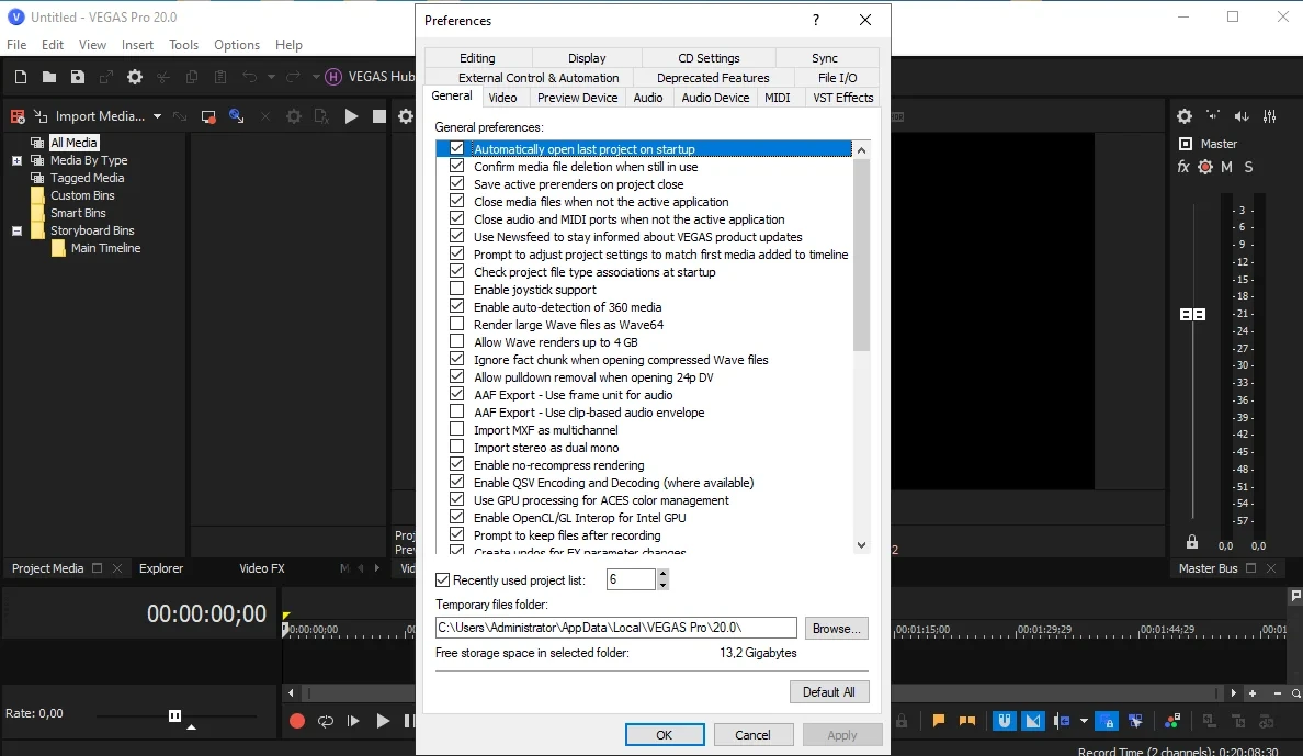 Сведение аудио и видео потоков MAGIX Vegas Pro 20.0 Build 403 by KpoJIuK — изображение 2