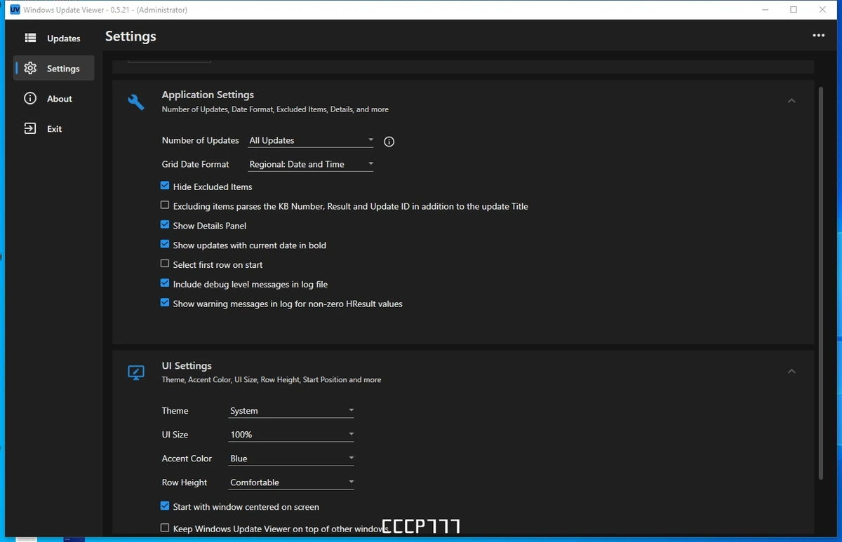 Свеления об обновлениях Windows Update Viewer 0.5.21.0 + Portable — изображение 2