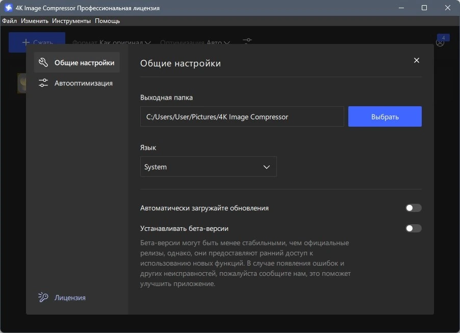 Сжатие изображений 4K Image Compressor Pro 1.1.0.0120 RePack by elchupacabra — изображение 2