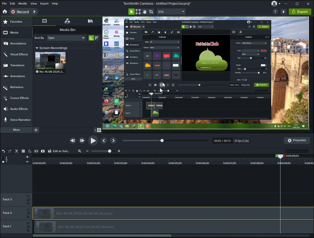 TechSmith Camtasia 26.0.1 Build 14418 — изображение 2