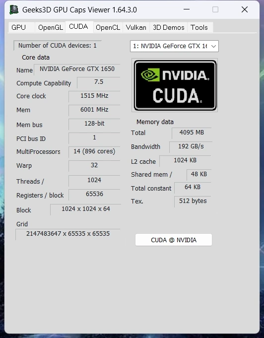 GPU Caps Viewer 1.64.3.0 Portable — изображение 2