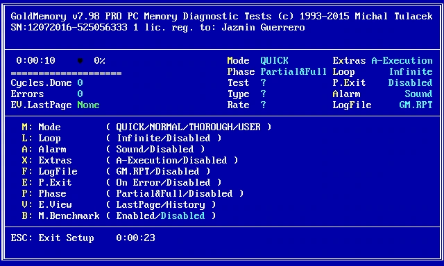 Тест оперативной памяти GoldMemory PRO 7.98 — изображение 2