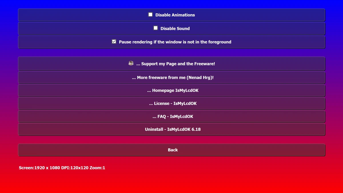 Тестирование мониторов IsMyLcdOK 6.18 Portable — изображение 2
