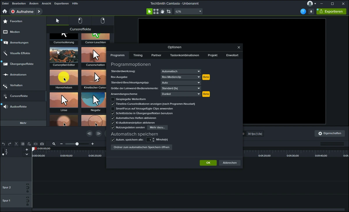 Точная запись происходящего на экране TechSmith Camtasia 25.2.1.11234 — изображение 2