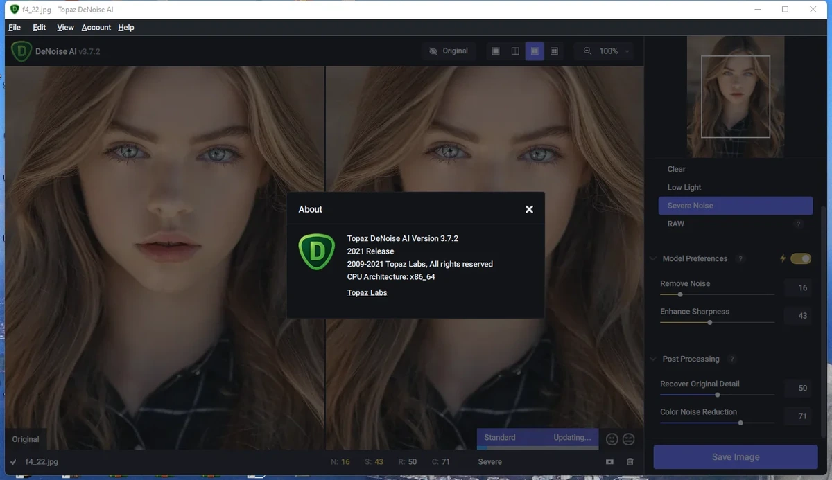 Topaz DeNoise AI исправление качества фото 3.7.2 RePack by KpoJIuK — изображение 2