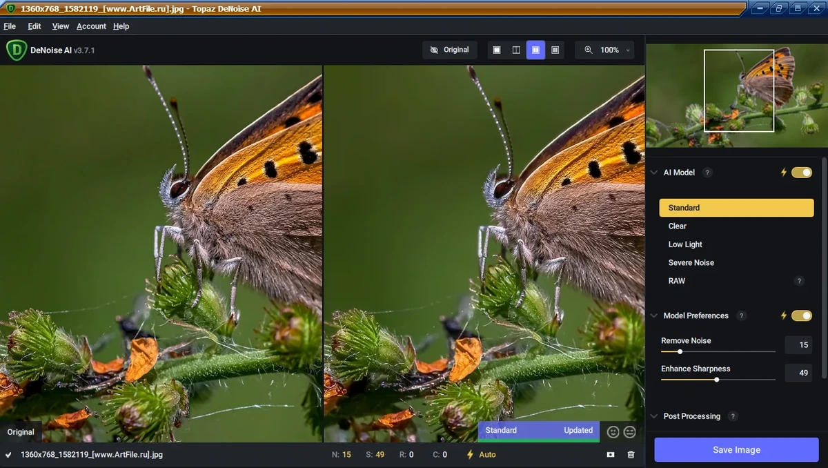Topaz DeNoise AI улучшение четкости фото 3.7.1 RePack by KpoJIuK — изображение 2