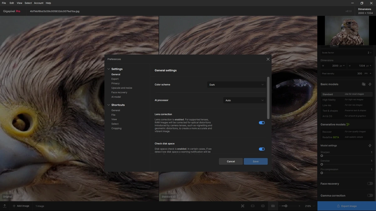 Увеличение изображений Topaz Gigapixel AI 8.1.0 RePack by KpoJIuK — изображение 2
