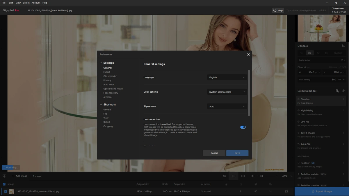 Topaz Gigapixel AI Pro 8.4.3 by KpoJIuK — изображение 2