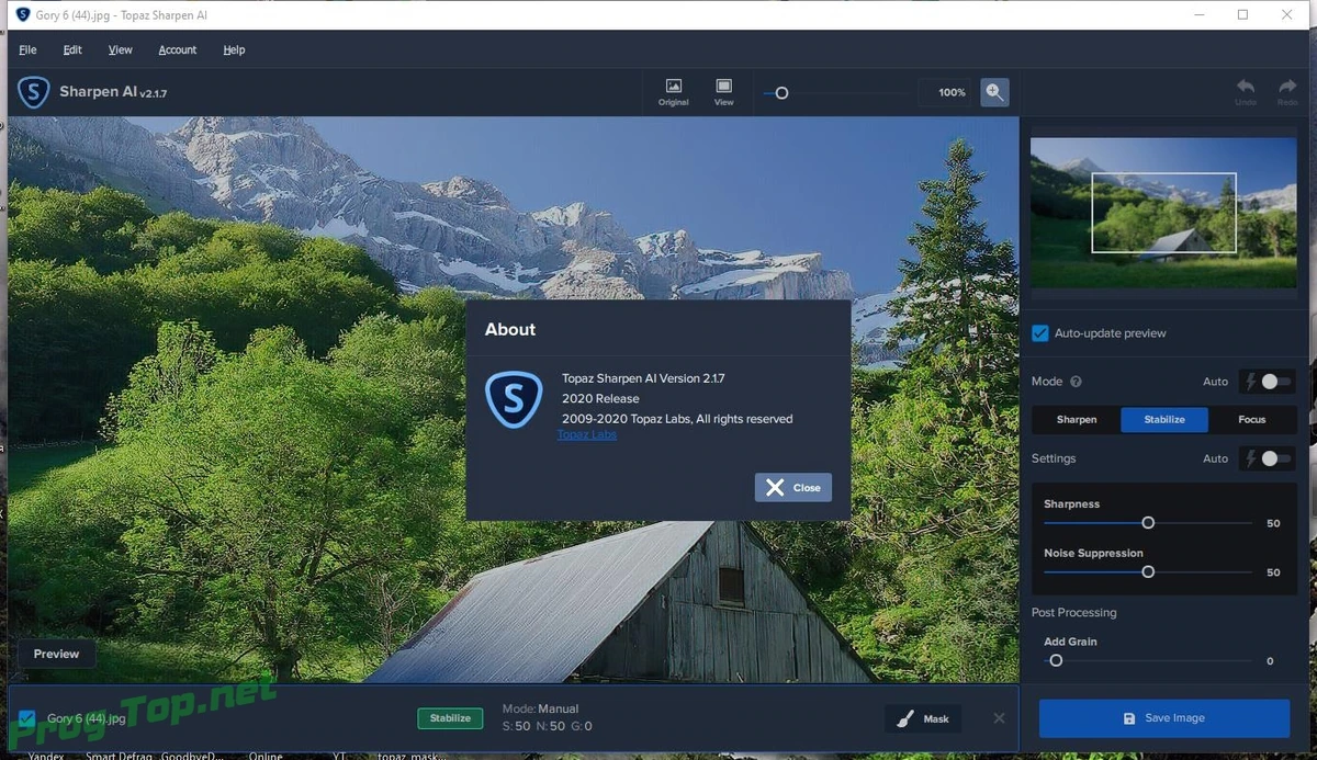 Topaz Sharpen AI стабилизация изображений 2.1.7 RePack (& Portable) by elchupacabra — изображение 2