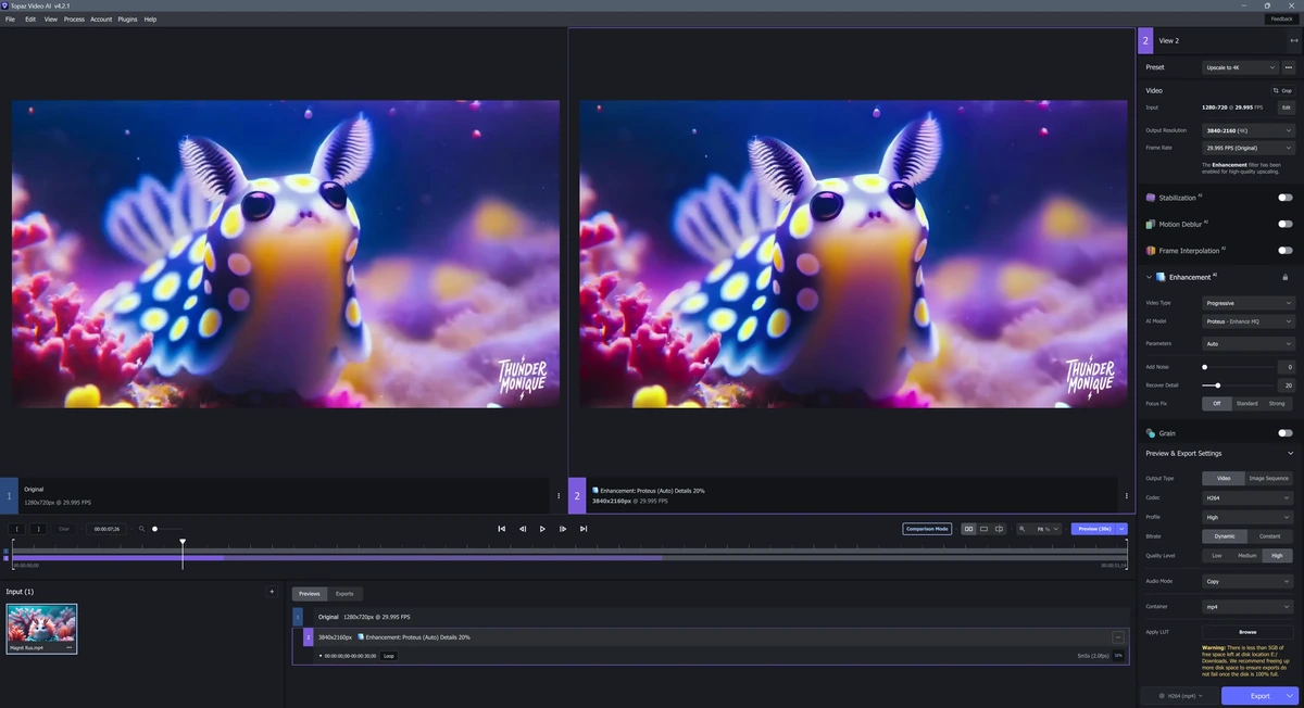 Topaz Video AI 4.2.1 Полная + Портативная версии by elchupacabra — изображение 2
