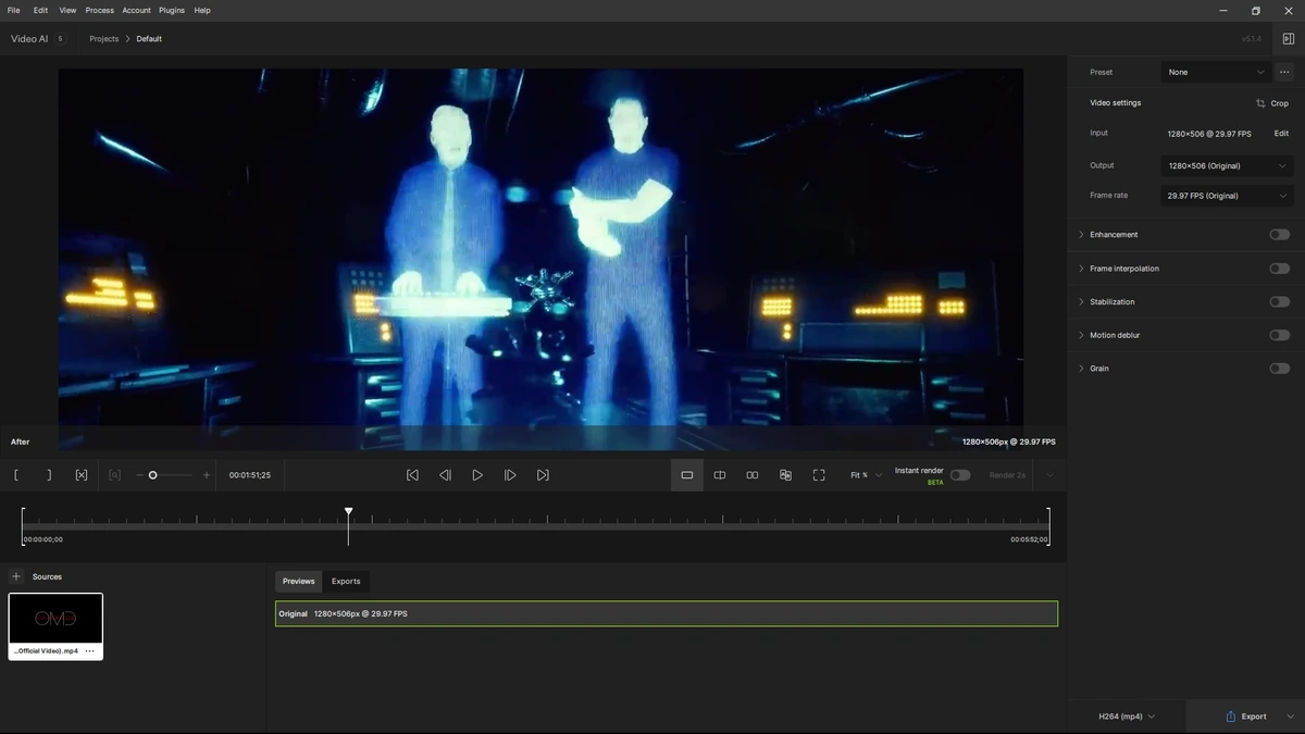 Topaz Video AI 5.1.4 — изображение 2