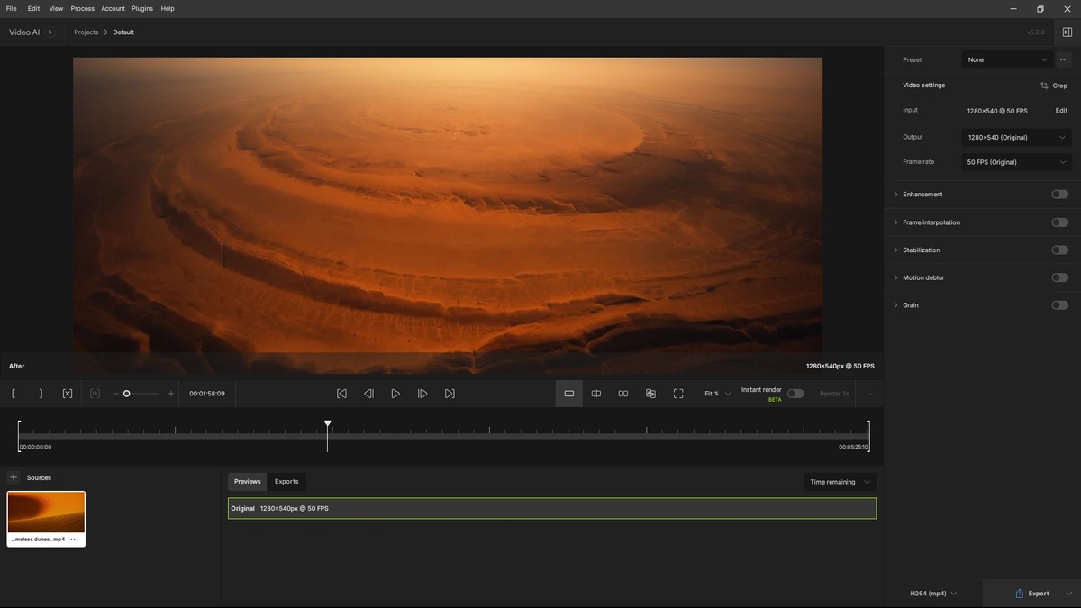 Topaz Video AI 5.2.0 — изображение 2