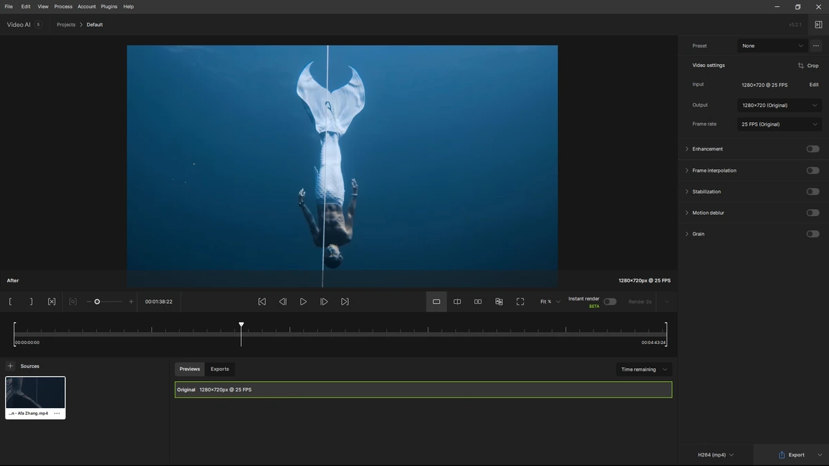 Topaz Video AI 5.2.1 — изображение 2