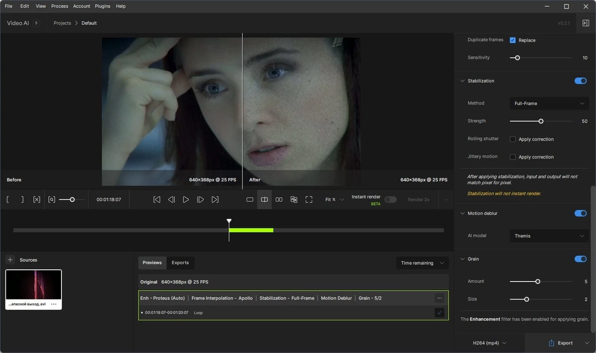 Topaz Video AI 5.2.1 (x64) Portable by 7997 — изображение 2