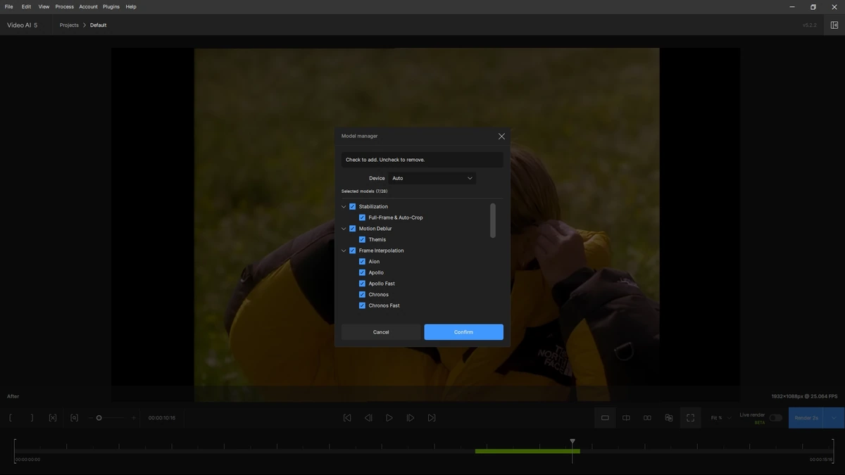 Topaz Video AI 5.2.2 — изображение 2