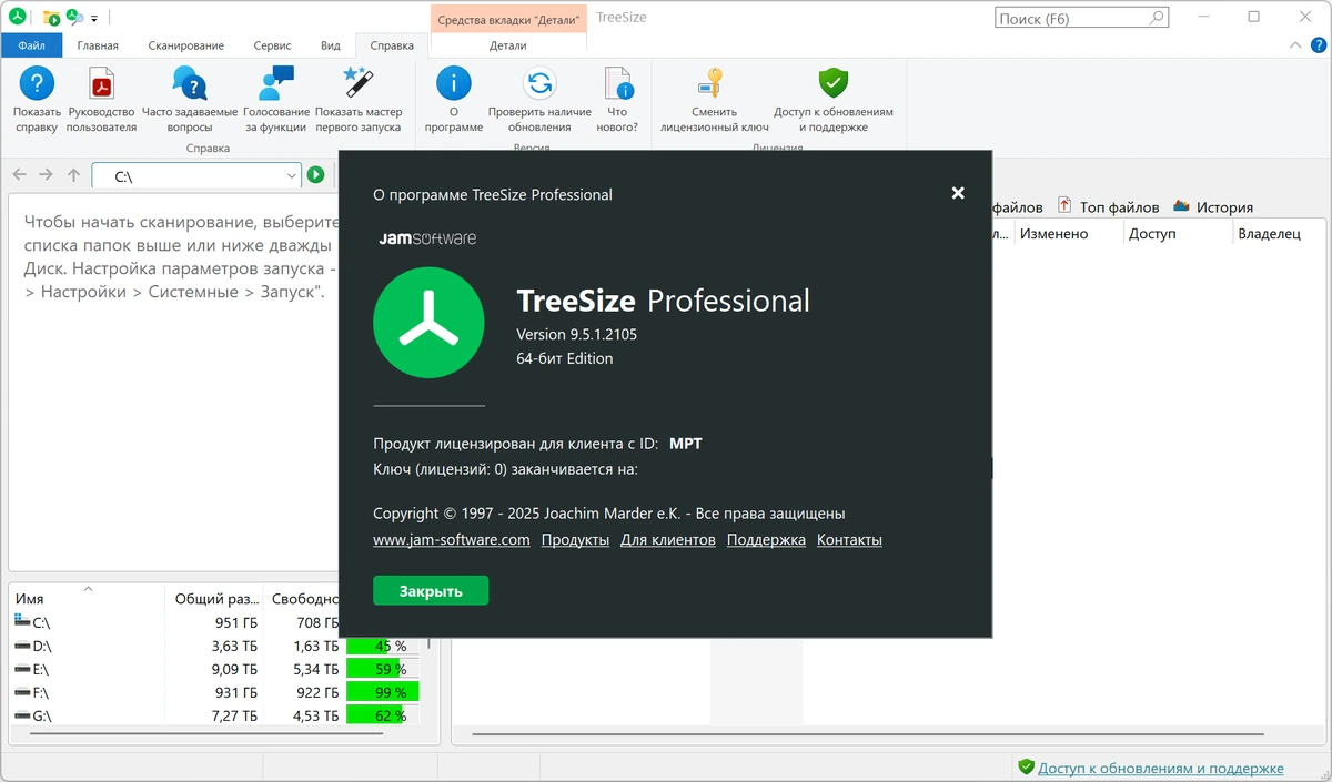 Treesize professional 9.5.1.2105 — изображение 2